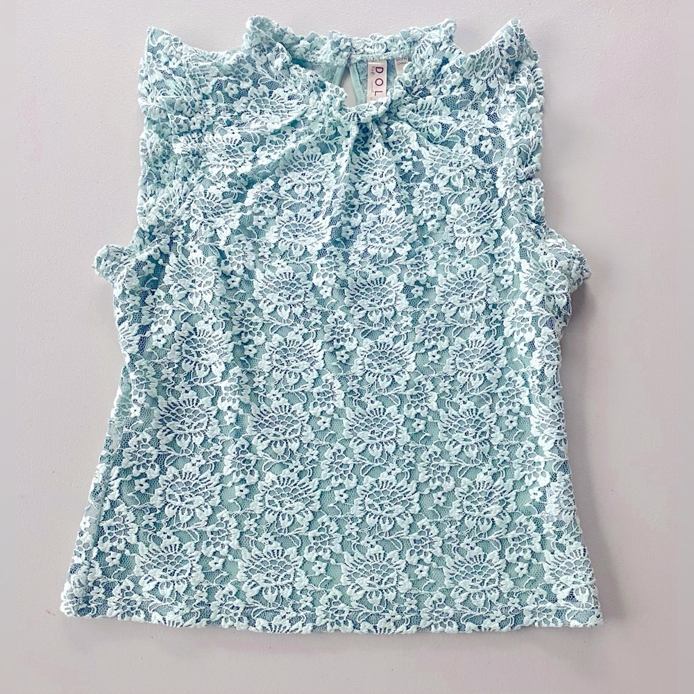 DOLAN Ruffle Lace Tank w/attached Shell